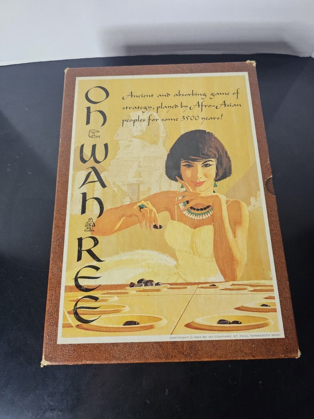 OH-WAH-REE Board Vintage 1962 3M Bookshelf Game Family Fun 100% COMPLETE